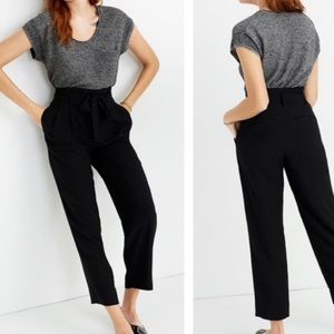 Madewell black Drapey Paperbag Pants